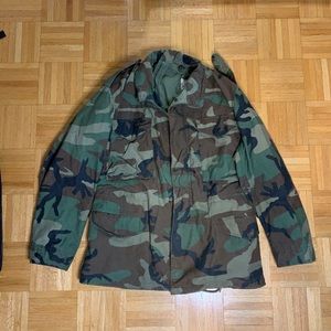 Heavy Duty Military Jacket with packable hood